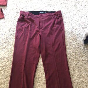 one 5 one Women's Burgundy Trousers